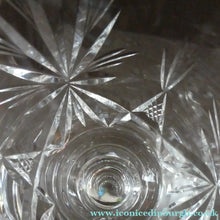 Load image into Gallery viewer, Edinburgh Crystal White Wine Glasses. STAR OF EDINBURGH Pattern. Set of Six. 6 inches

