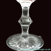 Load image into Gallery viewer, Edinburgh Crystal White Wine Glasses. STAR OF EDINBURGH Pattern. Set of Six. 6 inches

