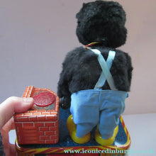Load image into Gallery viewer, 1950s Blacksmith Bear Battery Tinplate Toy A1 Japanese
