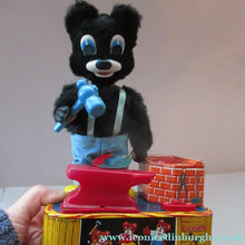 Load image into Gallery viewer, 1950s Blacksmith Bear Battery Tinplate Toy A1 Japanese
