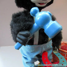 Load image into Gallery viewer, 1950s Blacksmith Bear Battery Tinplate Toy A1 Japanese
