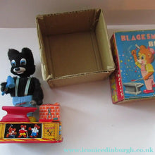 Load image into Gallery viewer, 1950s Blacksmith Bear Battery Tinplate Toy A1 Japanese
