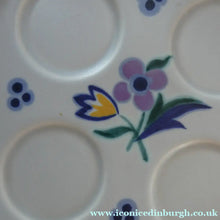 Load image into Gallery viewer, 1950s Floral POOLE POTTERY Set of Four Egg Cups &amp; Matching Stand
