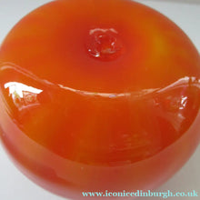 Load image into Gallery viewer, 1950s Glass Ball Candlestick, probably Swedish. Retailed by Wuidart Glass
