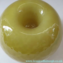 Load image into Gallery viewer, 1950s Glass Ball Candlestick, probably Swedish. Retailed by Wuidart Glass
