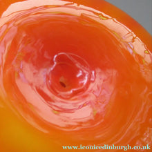 Load image into Gallery viewer, 1950s Glass Ball Candlestick, probably Swedish. Retailed by Wuidart Glass
