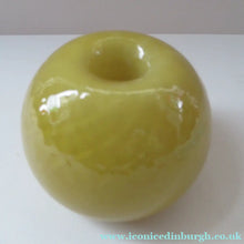 Load image into Gallery viewer, 1950s Glass Ball Candlestick, probably Swedish. Retailed by Wuidart Glass
