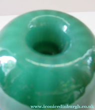 Load image into Gallery viewer, 1950s Glass Ball Candlestick, probably Swedish. Retailed by Wuidart Glass
