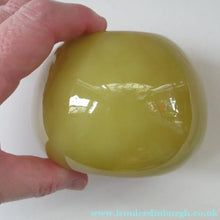 Load image into Gallery viewer, 1950s Glass Ball Candlestick, probably Swedish. Retailed by Wuidart Glass
