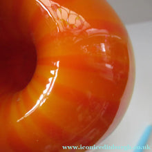 Load image into Gallery viewer, 1950s Glass Ball Candlesticks, probably Swedish. Retailed by Wuidart Glass
