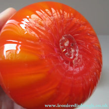 Load image into Gallery viewer, 1950s Glass Ball Candlestick, probably Swedish. Retailed by Wuidart Glass

