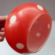 Load image into Gallery viewer, Vintage 1950s Glass Lamp Shade - Toadstool Design
