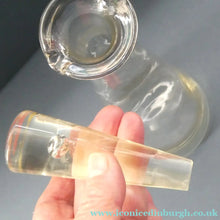 Load image into Gallery viewer, 1950s HOLMEGAARD Princess Tall Conical Decanter with Internal Bubble in Stopper
