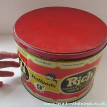 Load image into Gallery viewer, Vintage 1950s HUGE Rich Toffee &amp; Chocolate Assortment HOLLAND'S Tin
