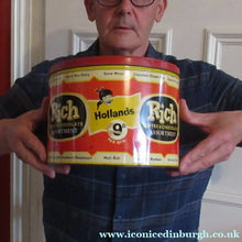 Load image into Gallery viewer, Vintage 1950s HUGE Rich Toffee &amp; Chocolate Assortment HOLLAND'S Tin
