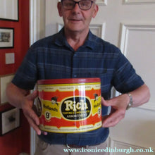 Load image into Gallery viewer, Vintage 1950s HUGE Rich Toffee &amp; Chocolate Assortment HOLLAND'S Tin
