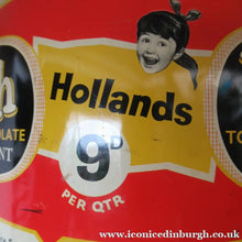 Load image into Gallery viewer, Vintage 1950s HUGE Rich Toffee &amp; Chocolate Assortment HOLLAND'S Tin
