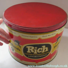 Load image into Gallery viewer, Vintage 1950s HUGE Rich Toffee &amp; Chocolate Assortment HOLLAND'S Tin
