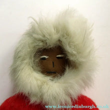 Load image into Gallery viewer, Vintage Mid Century Inuit Eskimo Doll with handmade felt clothes
