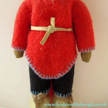 Load image into Gallery viewer, Vintage Mid Century Inuit Eskimo Doll with handmade felt clothes
