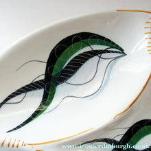 Load image into Gallery viewer, Vintage 1950s ITALIAN POTTERY Serving Platter - with Hand Painted Organic Design 
