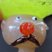 Load image into Gallery viewer, Vintage JF &amp; S CZECH Glass Decanter in the Form of a Little Mexican Gentleman Wearing a Yellow Sombrero
