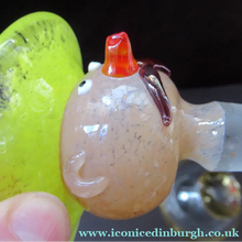 Load image into Gallery viewer, Vintage JF &amp; S CZECH Glass Decanter in the Form of a Little Mexican Gentleman Wearing a Yellow Sombrero
