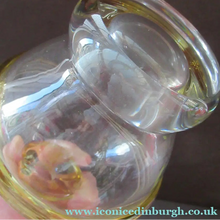Load image into Gallery viewer, Vintage JF &amp; S CZECH Glass Decanter in the Form of a Little Mexican Gentleman Wearing a Yellow Sombrero
