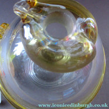 Load image into Gallery viewer, Vintage JF &amp; S CZECH Glass Decanter in the Form of a Little Mexican Gentleman Wearing a Yellow Sombrero
