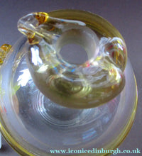 Load image into Gallery viewer, Vintage JF &amp; S CZECH Glass Decanter in the Form of a Little Mexican Gentleman Wearing a Yellow Sombrero
