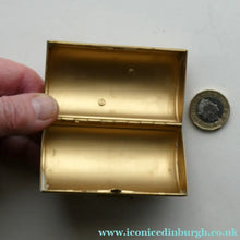 Load image into Gallery viewer, Vintage 1950s KIGU Barrel Cigarette Case or Lipstick Holder with Thistle Design
