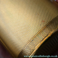 Load image into Gallery viewer, Vintage 1950s KIGU Barrel Cigarette Case or Lipstick Holder with Thistle Design
