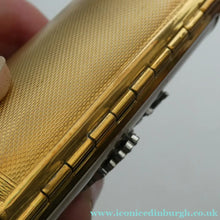 Load image into Gallery viewer, Vintage 1950s KIGU Barrel Cigarette Case or Lipstick Holder with Thistle Design
