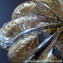Load image into Gallery viewer, Large 1950s Barovier &amp; Toso MURANO 'Cordonato d'Oro' gold leaf glass bowl
