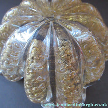 Load image into Gallery viewer, Large 1950s Barovier &amp; Toso MURANO 'Cordonato d'Oro' gold leaf glass bowl
