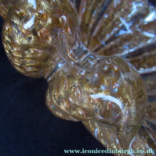 Load image into Gallery viewer, Large 1950s Barovier &amp; Toso MURANO 'Cordonato d'Oro' gold leaf glass bowl
