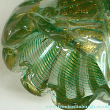 Load image into Gallery viewer, Large 1950s Barovier &amp; Toso MURANO 'Cordonato d'Oro' Gold Leaf Glass Basket
