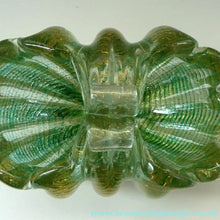 Load image into Gallery viewer, Large 1950s Barovier &amp; Toso MURANO 'Cordonato d'Oro' Gold Leaf Glass Basket

