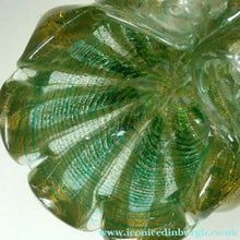 Load image into Gallery viewer, Large 1950s Barovier &amp; Toso MURANO 'Cordonato d'Oro' Gold Leaf Glass Basket
