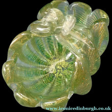 Load image into Gallery viewer, Large 1950s Barovier &amp; Toso MURANO 'Cordonato d'Oro' Gold Leaf Glass Basket
