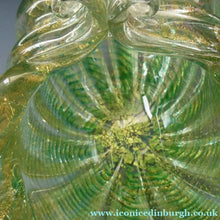 Load image into Gallery viewer, Large 1950s Barovier &amp; Toso MURANO 'Cordonato d'Oro' Gold Leaf Glass Basket
