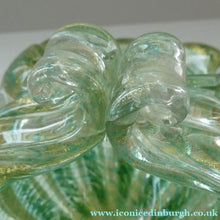 Load image into Gallery viewer, Large 1950s Barovier &amp; Toso MURANO 'Cordonato d'Oro' Gold Leaf Glass Basket
