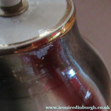 Load image into Gallery viewer, 1950s Hand Painted Italian Ceramic Table Lamp. Portrait of a Glamourous Lady
