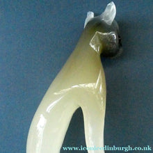 Load image into Gallery viewer, Large 1950s Murano Opalescent Glass SIAMESE CAT. Attributed to Archimede Seguso
