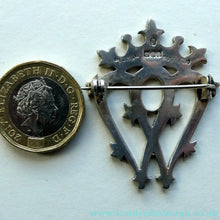 Load image into Gallery viewer, SCOTTISH SILVER. Large Vintage 1950s  LUCKENBOOTH Brooch. JOHN HART Monogram
