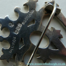 Load image into Gallery viewer, SCOTTISH SILVER. Large Vintage 1950s  LUCKENBOOTH Brooch. JOHN HART Monogram
