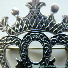 Load image into Gallery viewer, SCOTTISH SILVER. Large Vintage 1950s  LUCKENBOOTH Brooch. JOHN HART Monogram
