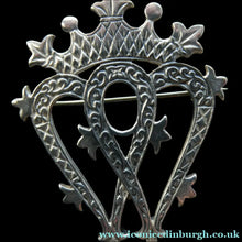 Load image into Gallery viewer, SCOTTISH SILVER. Large Vintage 1950s  LUCKENBOOTH Brooch. JOHN HART Monogram
