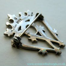 Load image into Gallery viewer, SCOTTISH SILVER. Large Vintage 1950s  LUCKENBOOTH Brooch. JOHN HART Monogram
