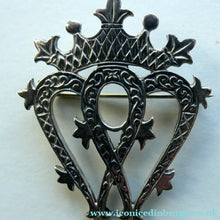 Load image into Gallery viewer, SCOTTISH SILVER. Large Vintage 1950s  LUCKENBOOTH Brooch. JOHN HART Monogram
